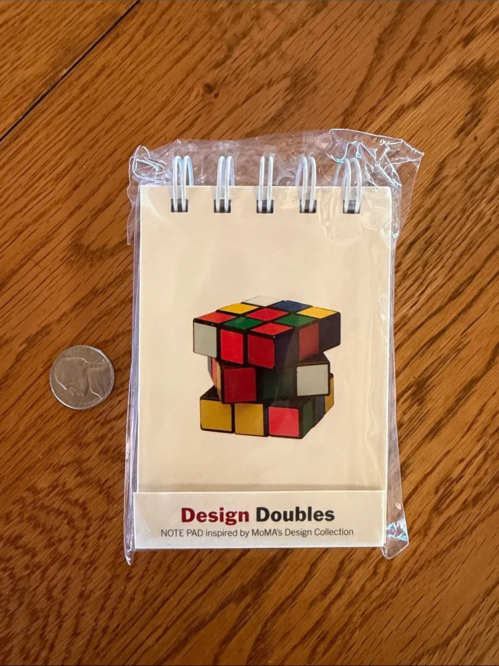 Design Doubles Note Pad inspired by MoMa’s Design Collection Rubik’s Cube Lego